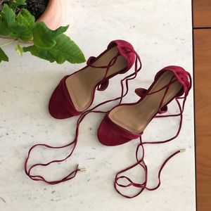 Charlotte Russe Strappy Red Heels